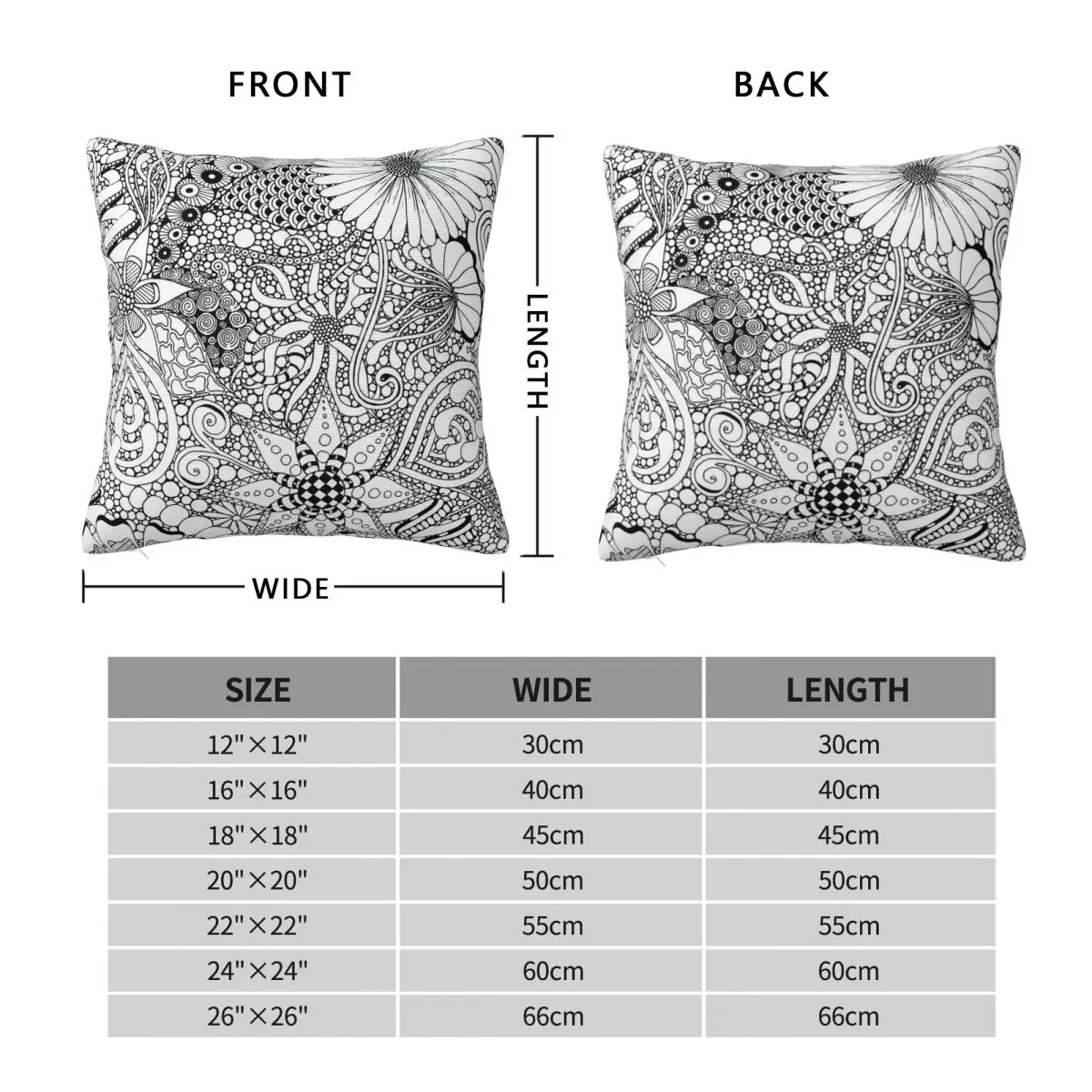 Floral Tangled Mess Square Pillowcase Polyester Linen Velvet Printed Zip Decor Throw Pillow Case Home Cushion Cover