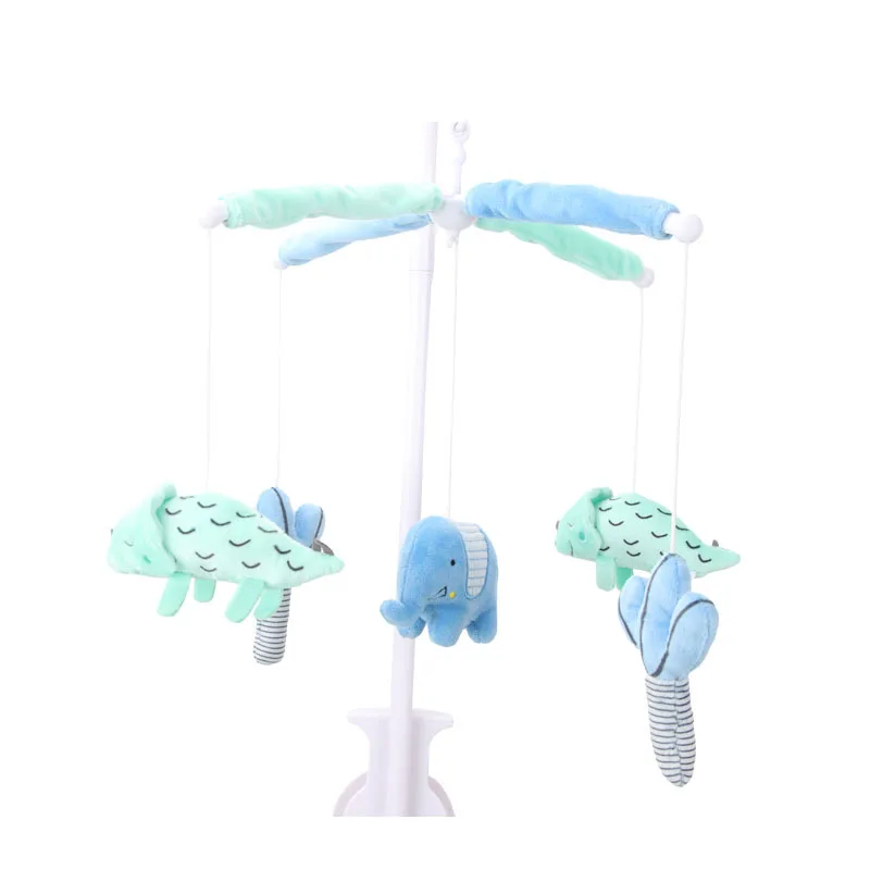 Baby Musical Mobile with Cute Plush Dolls for Crib Infant Soothing Hanging Ornaments Soft Toys Intellectual Development