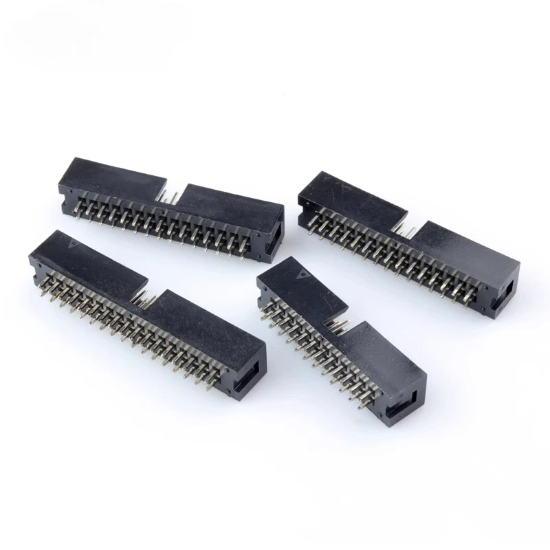 10pcs 6/10/20/26/34/40 PIN 2.54MM pitch Male Socket idc box headers PCB Connector Double Row10P/20P/40P DC3 Header