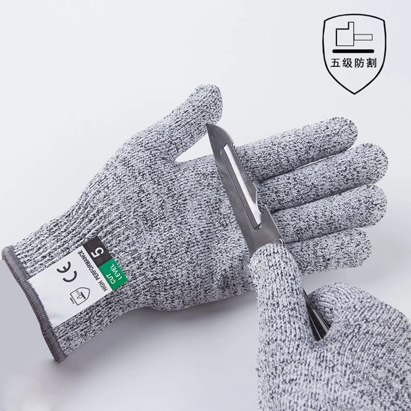 ZK40 Level 5 Cut Proof Stab Gloves Anti-cutting Gloves Slaughter Kitchen Knitted Gloves Glass Construction Carpentry Special