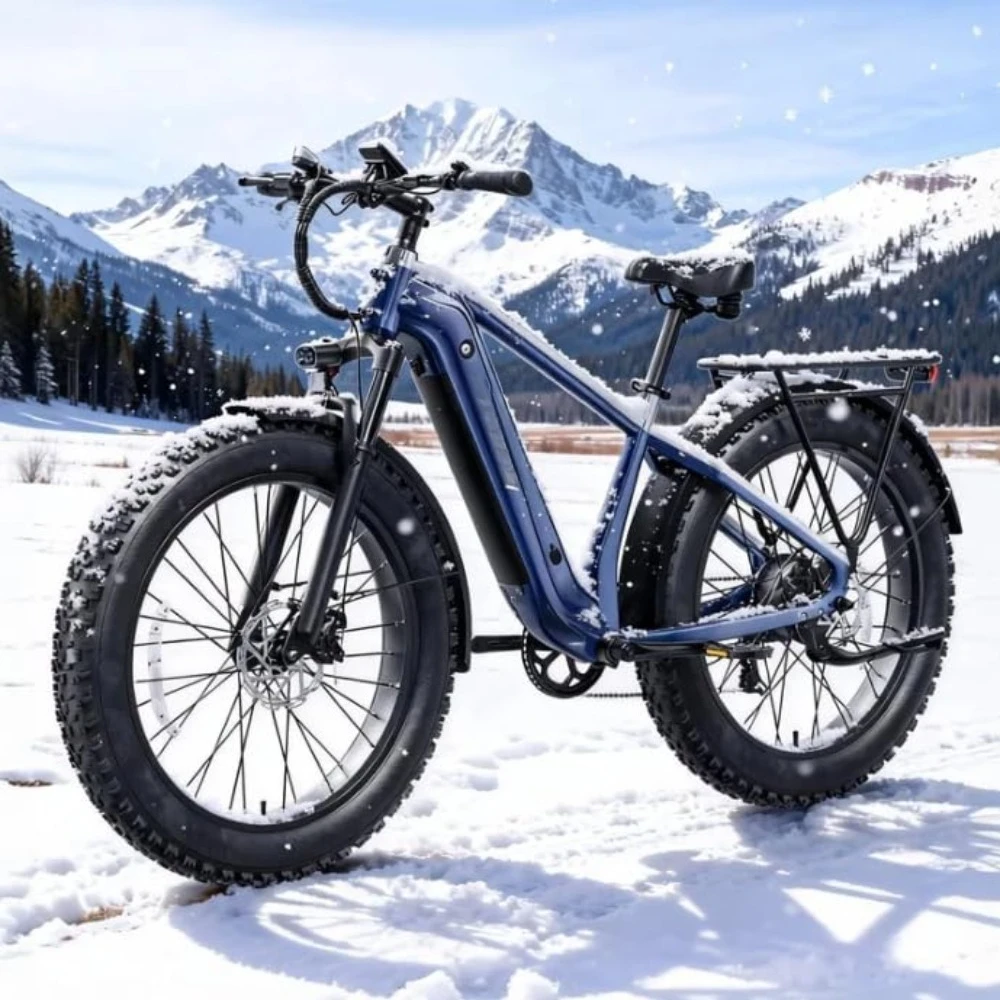 

Electric Bike for Adults with 960W(Peak), 26" Fat Tire Electric Mountain Bike, 48V 15AH Removable Battery Ebike,, Customized