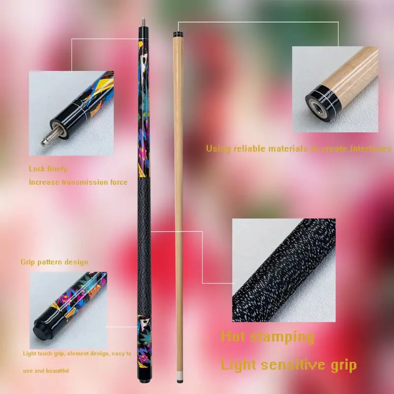 Professional Maple Billiard Cue Pool Cue Stick 13mm Nine-ball Ball Cue Kinking Grip Pool Cue