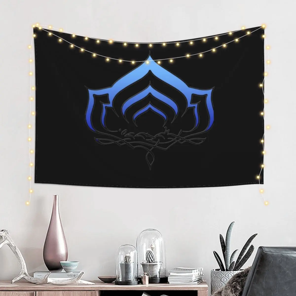 Warframe Lotus symbol 36 Tapestry Room Decore Aesthetic House Decor Tapestry