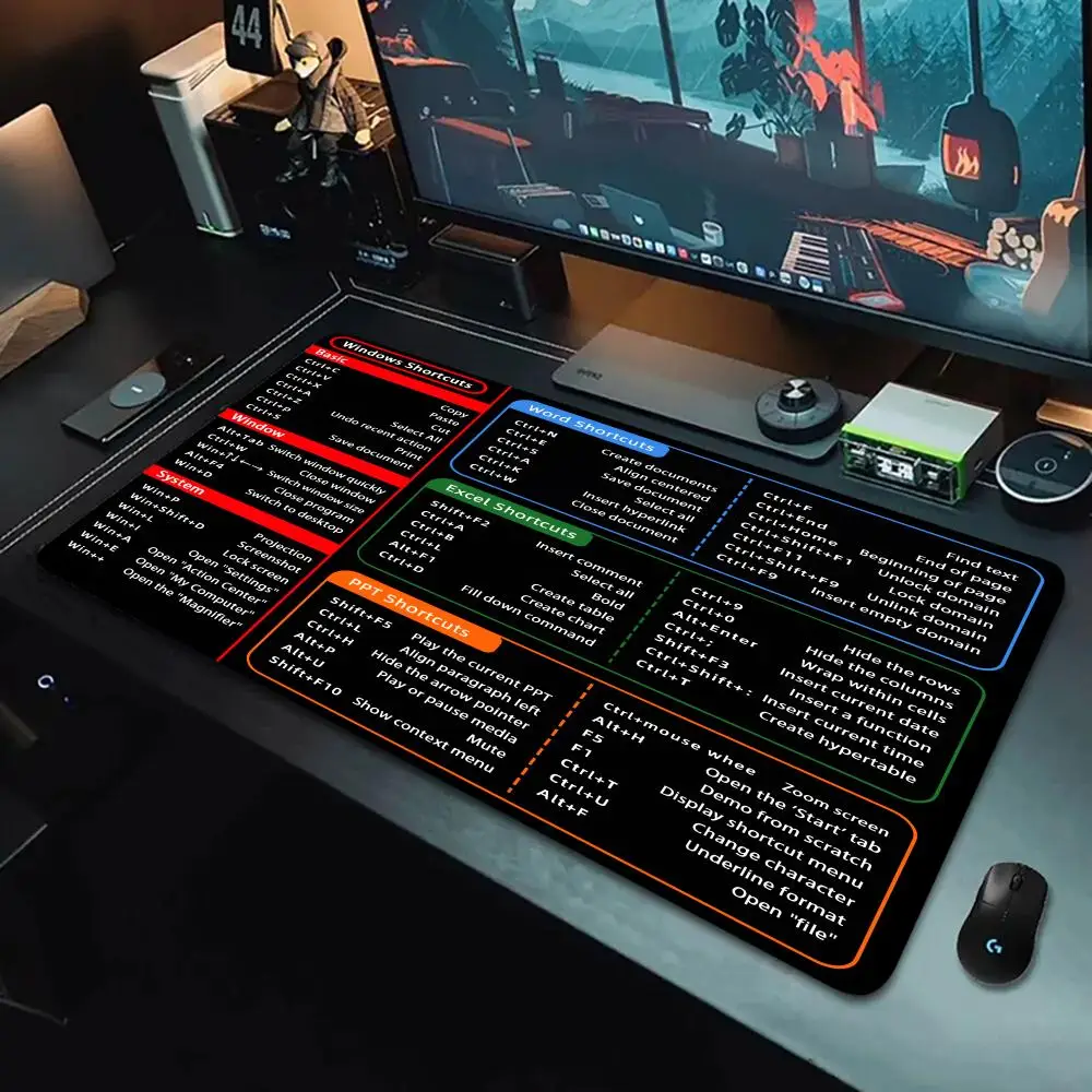 Stock pattern Mouse Pad Large Rubber Anti-slip PC Desk Accessories for Office and Gamer Keyboard Decor Mat Esports-specific