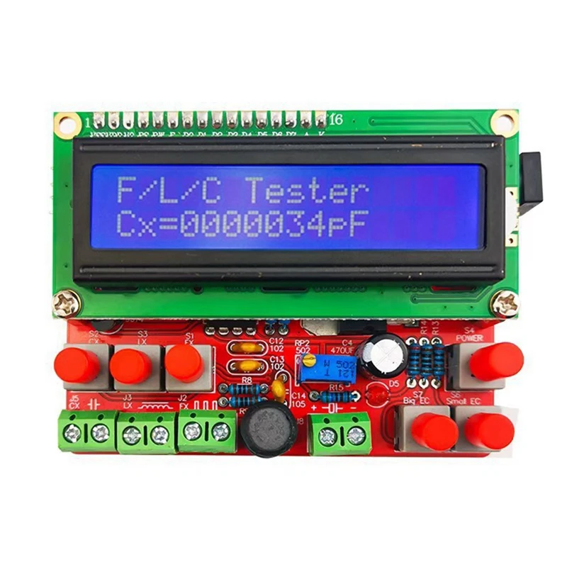 AC17-51 Single-Chip Microcomputer Inductance And Capacitance Frequency Meter DIY Electronic Kit For Welding Practice