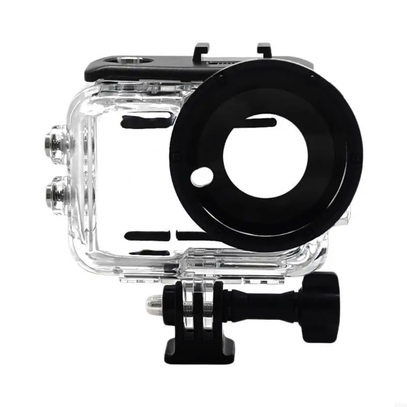 حافظة للتصوير تحت الماء بطول 50 متر، غطاء كاميرا إبهام، عدسة زجاجية بصرية، قفل آمن