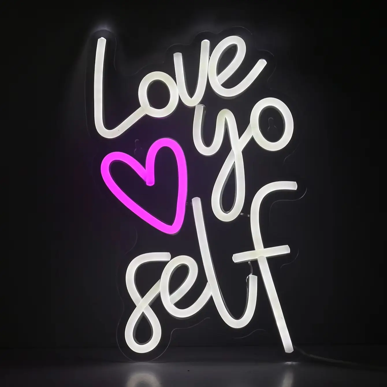 Chi-buy LED Neon love go self USB Powered Neon Signs Night Light 3D Wall Art & Game Room Bedroom Party Decor Lamp Signs