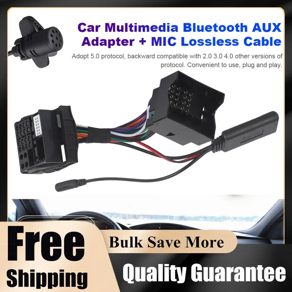 1/2Pcs Car Radio Audio Music Device Bluetooth 5.0 Handsfree Aux Adapter RCD510 300+ 310 RCD210 for Volkswagen Skoda 2008-2011