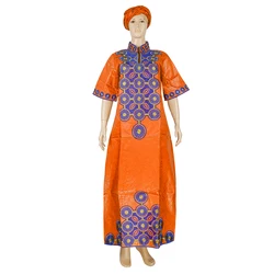 H&D African Clothes For Women Wedding Party Embroidery Lace Bazin Riche Dresses Boubou african dresses for women traditional
