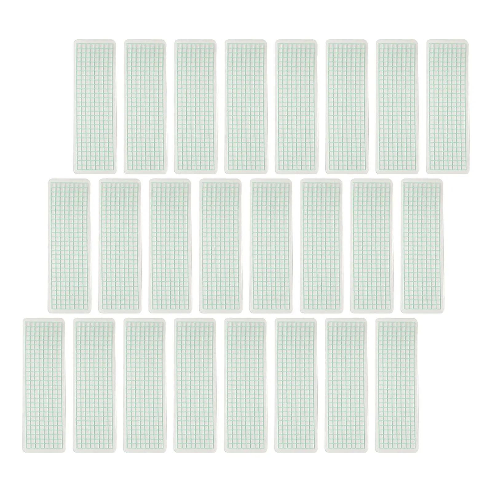 60Pcs Tape Organizer Boards Plastic Washi Cards 15x5cm Portable Lightweight for Crafting Sample Storage Dispensing