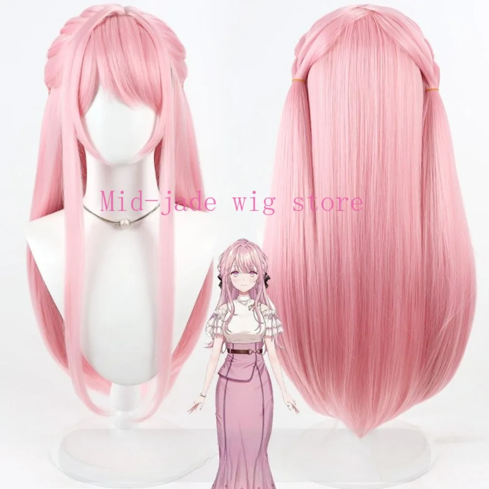 Mikogami Kotone Cosplay Wig Realistic Scalp Styled Hair for Valentine Festival and Photo Shoot