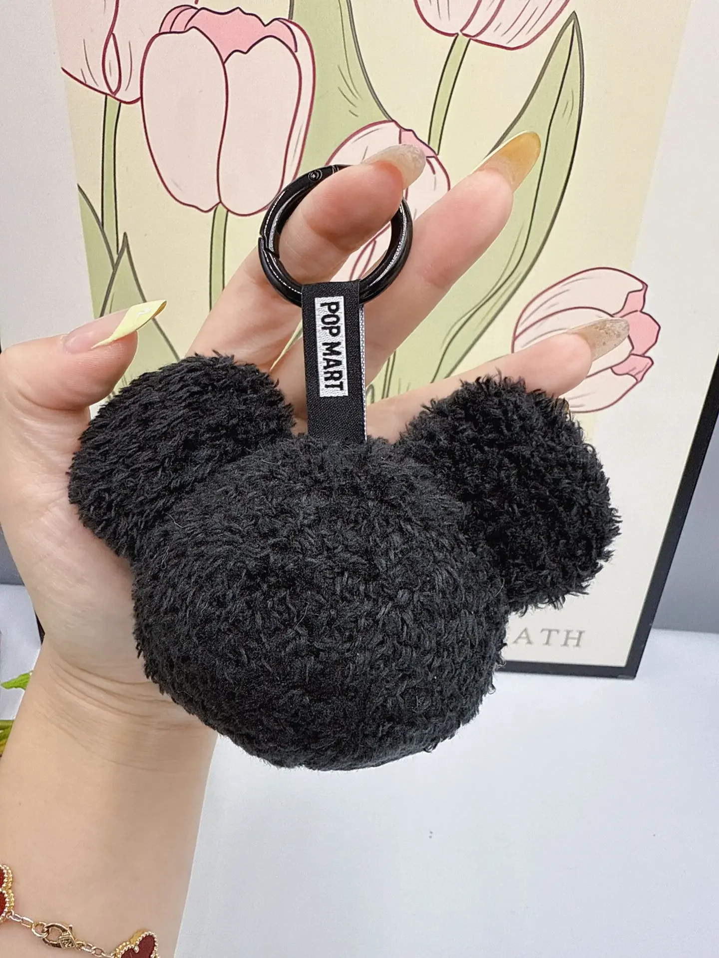 15CM Disney Mickey Minnie Pendant KeyChain Mickey Mouse Blind Box Vinyl Doll Mickey Family Series Plush Pendant Toy Xmas Gift