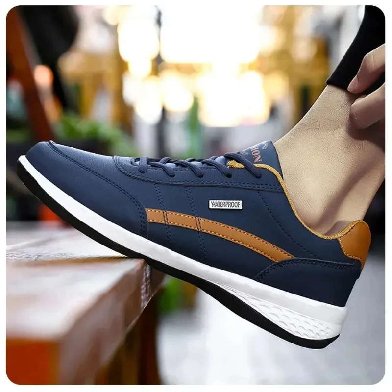 

Men's Sports Shoes Men's Sneakers Sports Casual Shoes Leather Outdoor Men Walking Shoe Four Seasons Soft Bottom Zapatillas Male