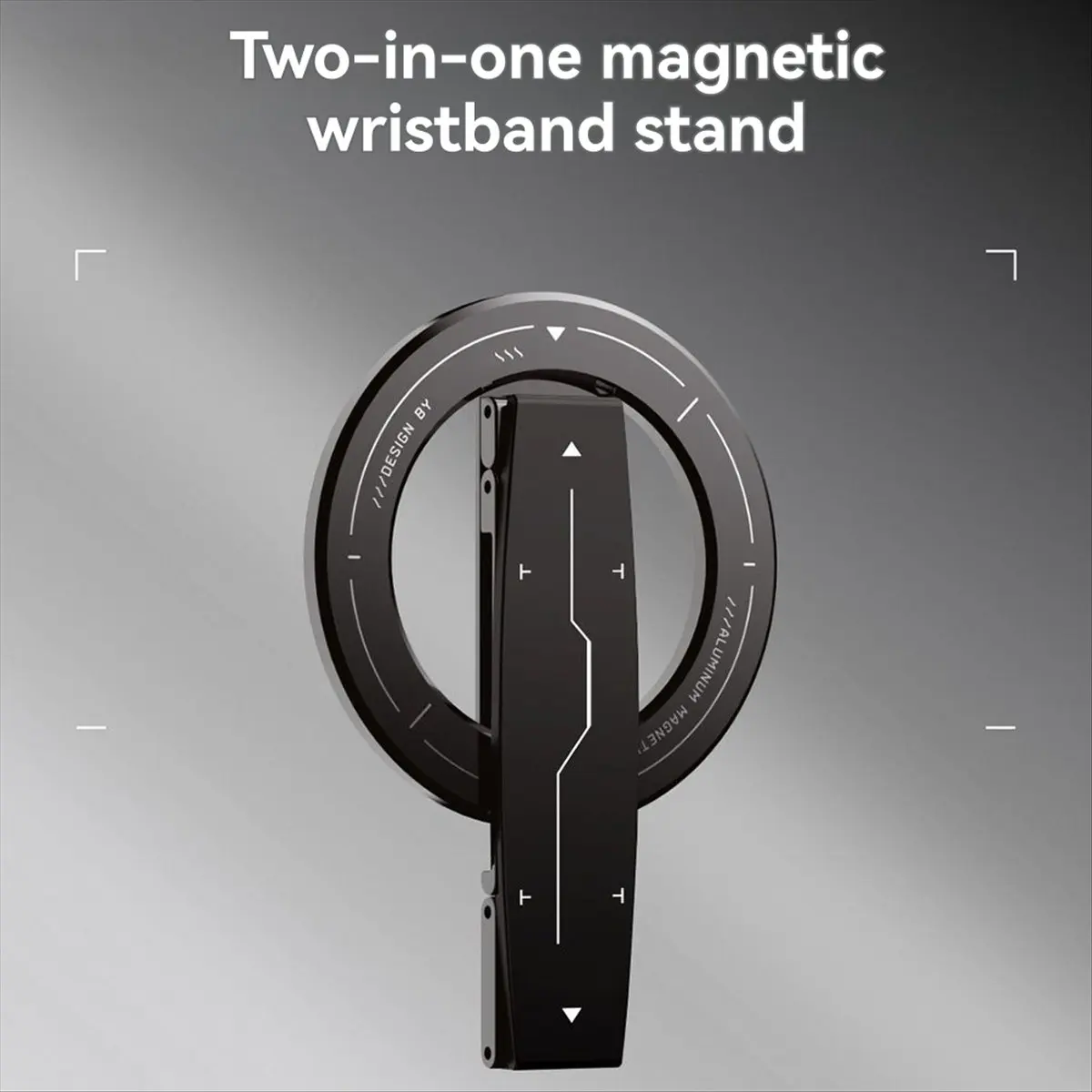 A64K 2-in-1 Magnetic Phone Stand 360° Ultra-Thin Aluminium Alloy Multi-Functional Adjustable Bracket Phone Accessorie