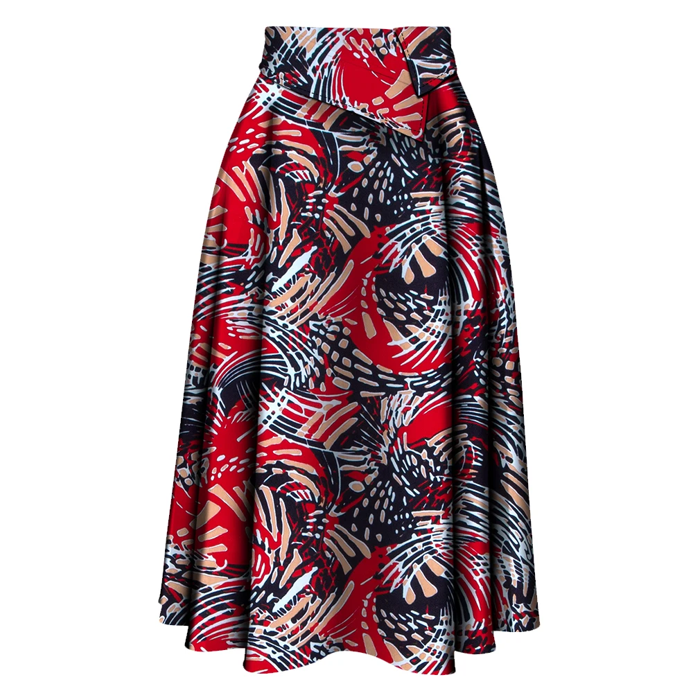 African Skirt for Women New Trendy Ankara High Waist  Ankara Print Long Skirt for Ladies Party Clothing Wy10278