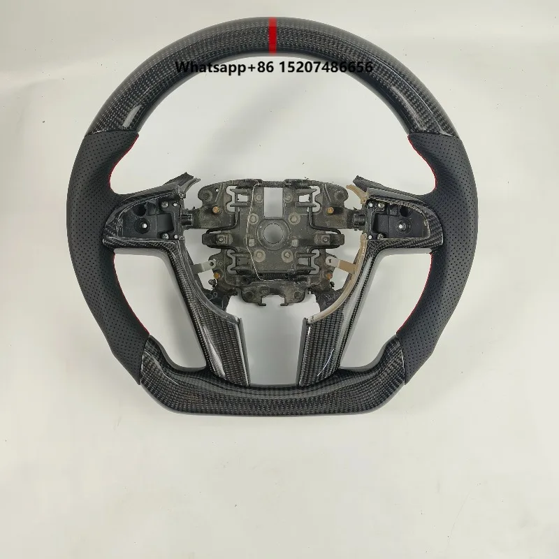 Customizable Silver Forged Carbon Fiber and Black for Car Steering Wheel Perfect Fit for G8