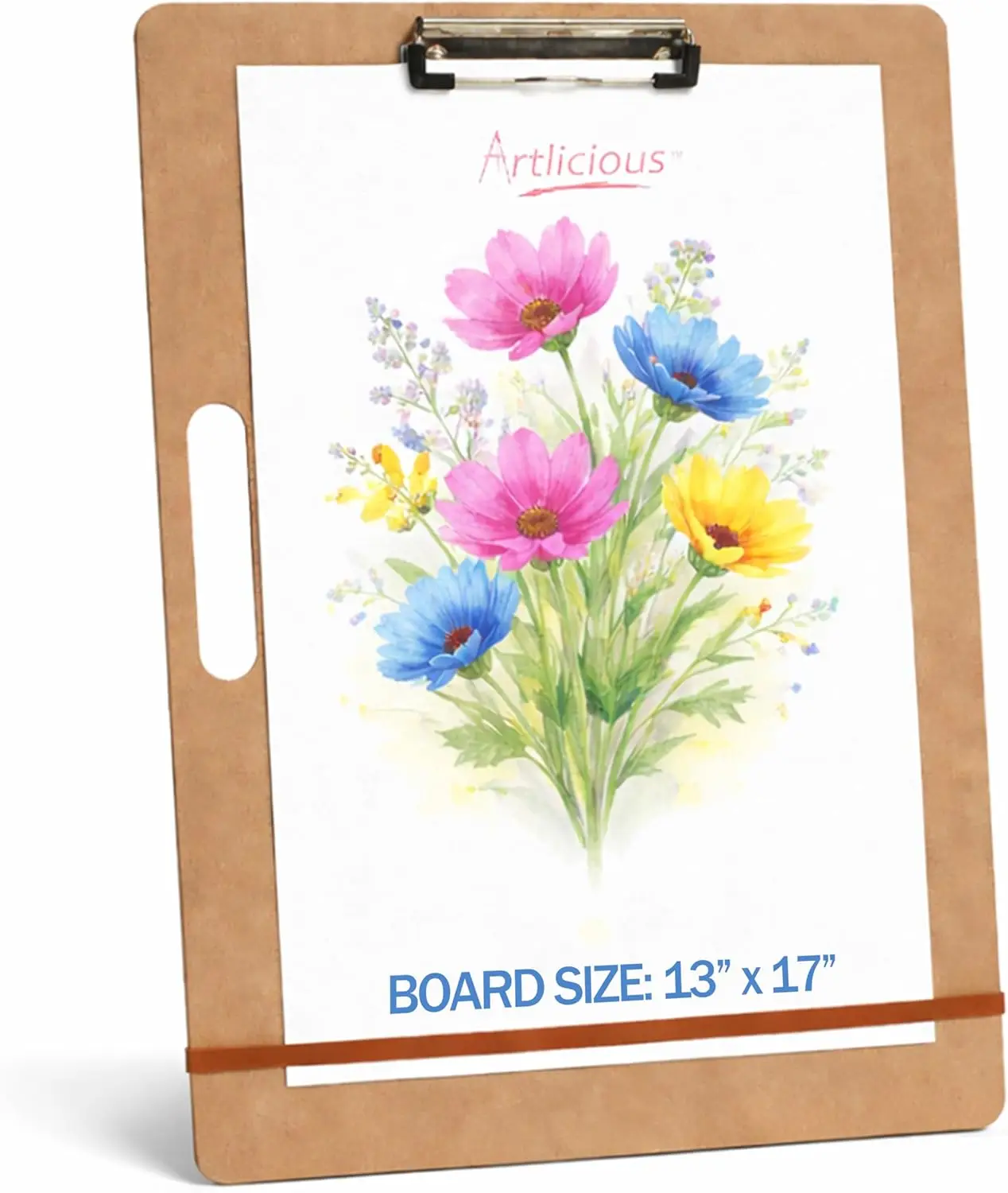 

Drawing Board 13x17 with Handle for Drafting Art Portable Wooden Clipboard for Class or Studio
