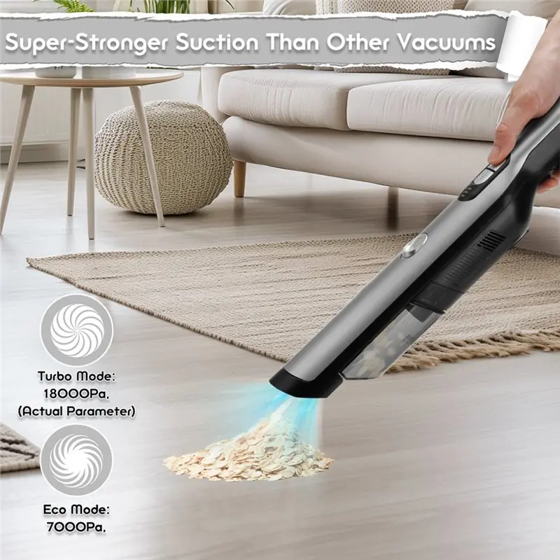 Handheld Vacuum Cordless Portable Car Vacuum Brushless Motor Vacuum Portable Handheld For Home/Car/Pet With 2-Speed