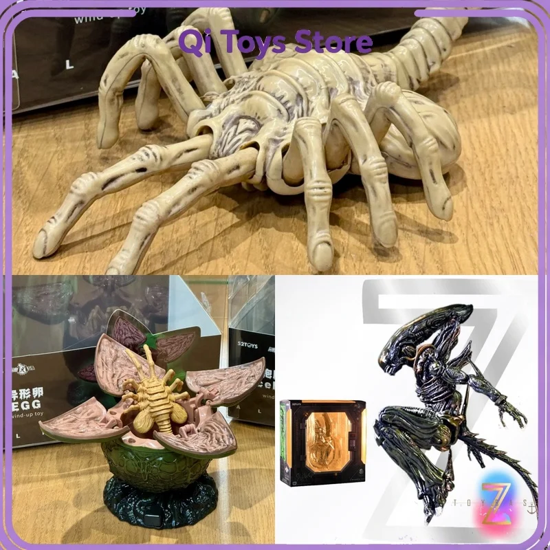 

Игрушка-механизм на пружине Alien Xenomorph Egg/Facehugger, фигурка инопланетянина, серия Figlite, модель с подвижными суставами, игрушка-сюрприз, подарок на день рождения