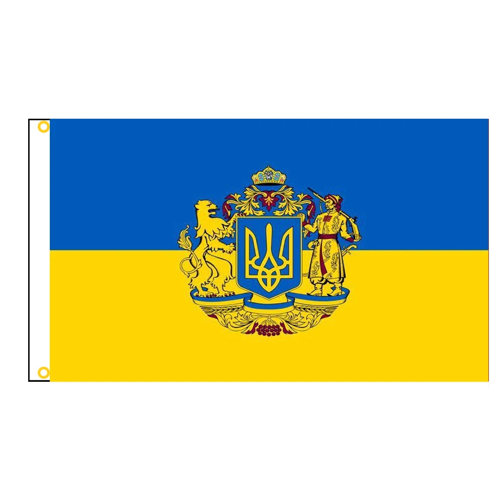90*150cm/60*90cm/40*60cm/15*21cm Ukraine Flag Large Polyester Ukrainian National Country Flag and Banner Home Decor