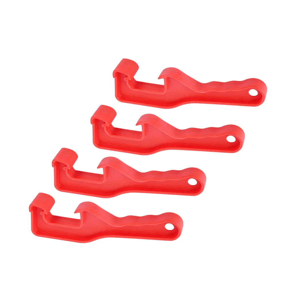 

4Pcs Open Lid Wrench Plastic Bucket Opener Paint Barrel Can Lid Tool Efficient Lightweight No Damage Red Bucket Opener