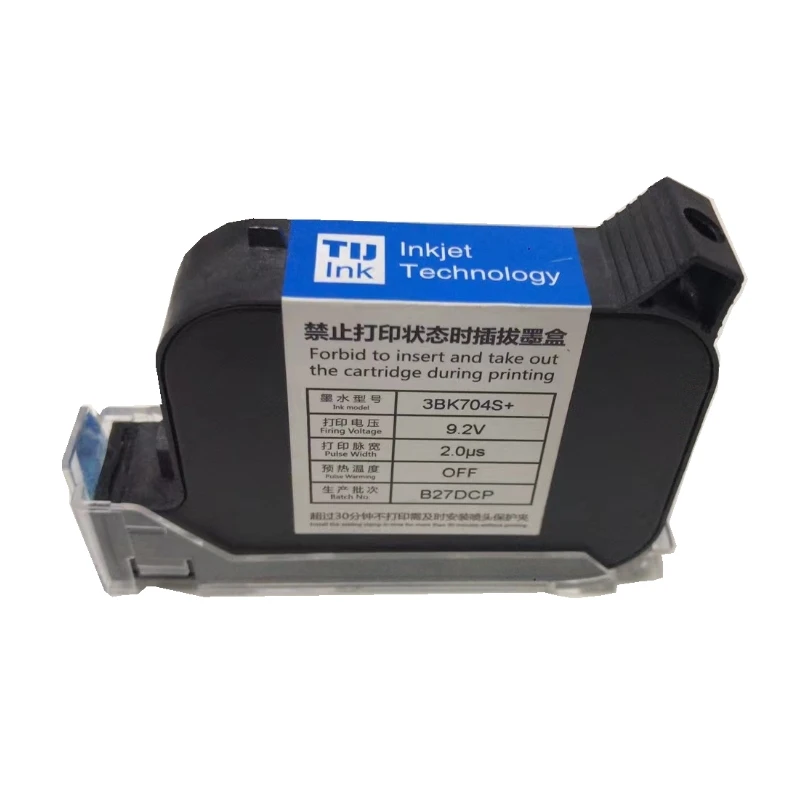 3BK704S+ 42ml Original Black Solvent Fast Dry Ink 12.7mm Inkjet Printer ...