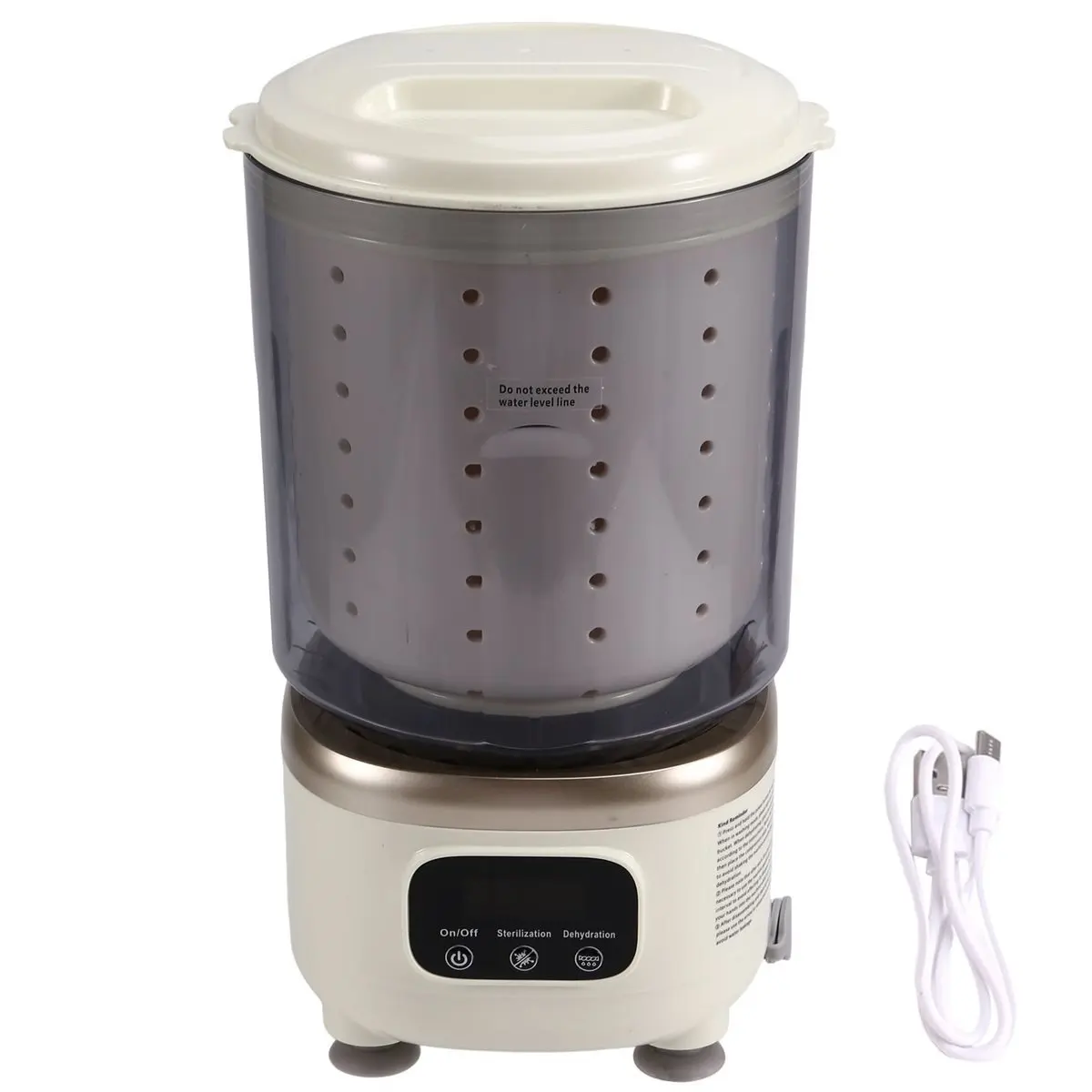 [Vend for]USB Charging Portable Mini Automatic Washing Machine Can Dehydrate, No Need to Plug in, No Need to Assemble