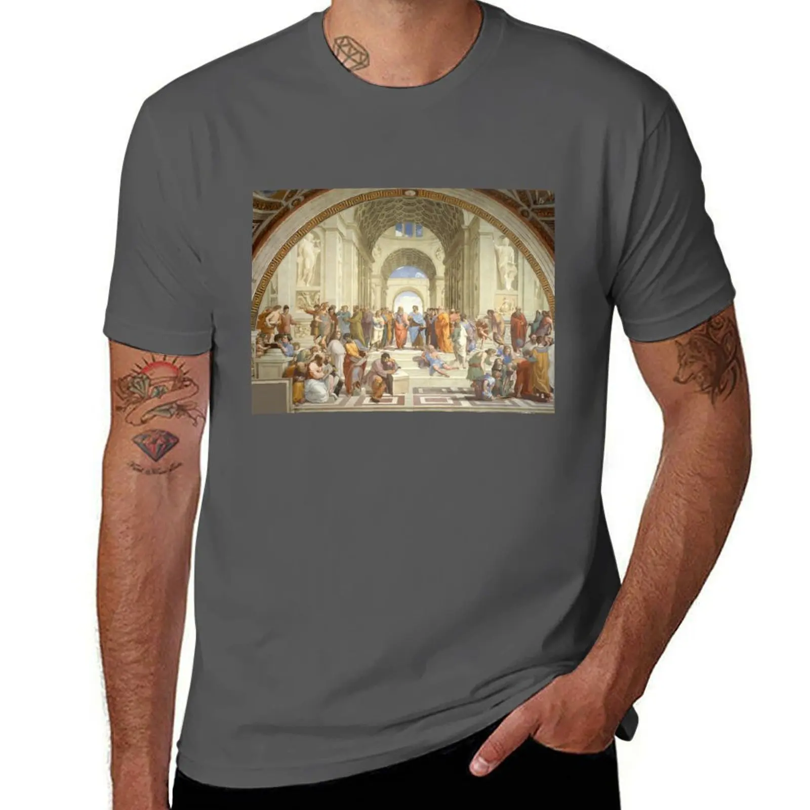 

School of Athens by Raphael T-Shirt t shirt man designer man t shirt cotton t shirts for man graphic tees T-Shirt