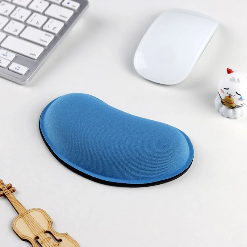 Gaming Mouse Pad Wavy Comfort Mouse Armrest Support Pad Ergonomic Soft Anti Slip Armrest Support Pad Office Computer Mouse Pad