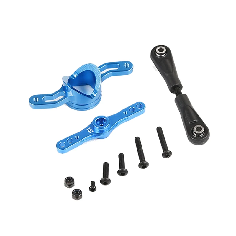 For Losi 5Ive-T Spare Parts CNC Alloy Double Arms Steering Base Kits 87064 For 1/5 Scale Rc Rovan LT Truck