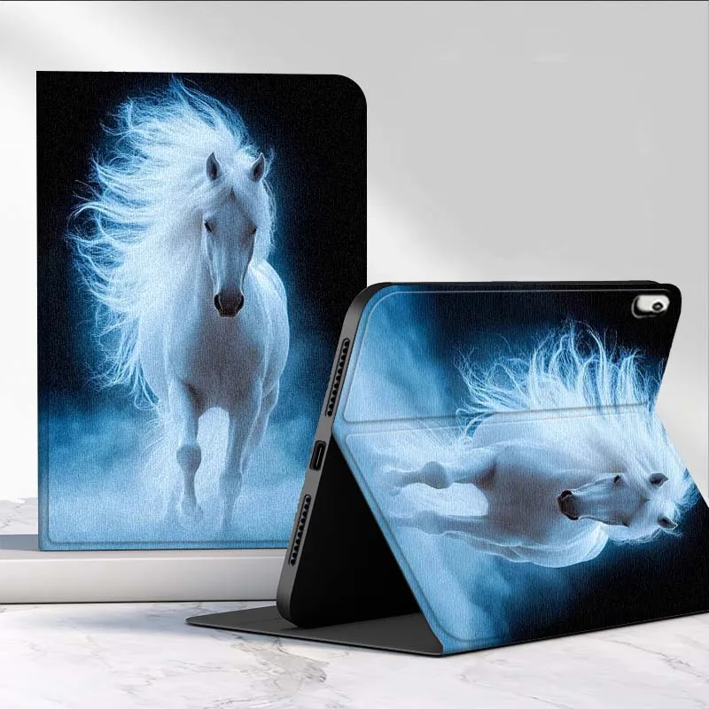 White Horse Design For Huawei MediaPad MatePad Pro Air 12 X T5 T10S M6 M5 C5e SE 11 11.5 10.4 Inch Tablet Case