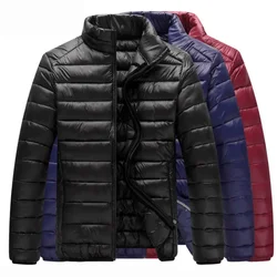 Chaqueta de algodón ultraligera para hombre, abrigo transpirable resistente al viento, sudaderas con capucha de talla grande, prendas de vestir para todas las estaciones