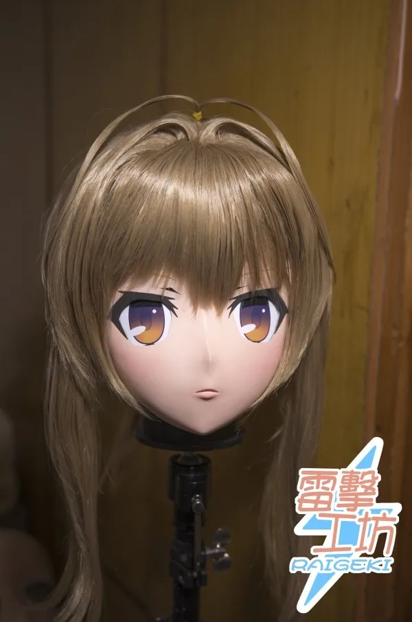 (KM91829)Top Quality Handmade Female Resin Full Head Cosplay Japanese Role Play Sento Isuzu Anime Kigurumi Mask Crossdresser Dol