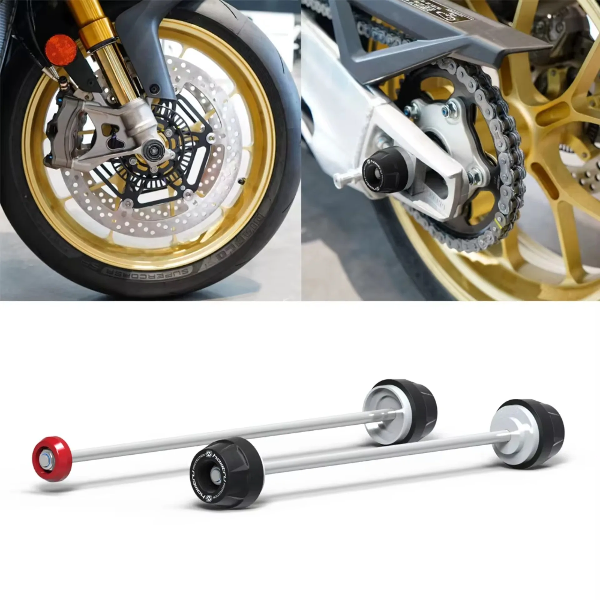Motorcycle Wheel Spindle Protection Cover Set  for Aprilia RSV4 /RR/RF/APRC/Factory Tuono V4 2011-2025