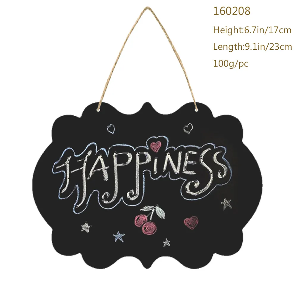 Mini Chalkboard Sign Double-Sided Reusable Message Board Hanging Blackboard Wall Decor Display Board for Notice Writing and