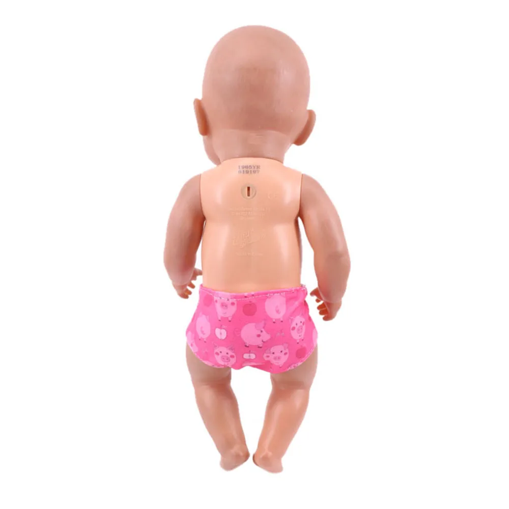 Cute Doll Panties For 18 Inch American Doll&43 Cm Born Baby Doll Clothes,Christmas Doll Diapers,Doll Clothes,Our Generation