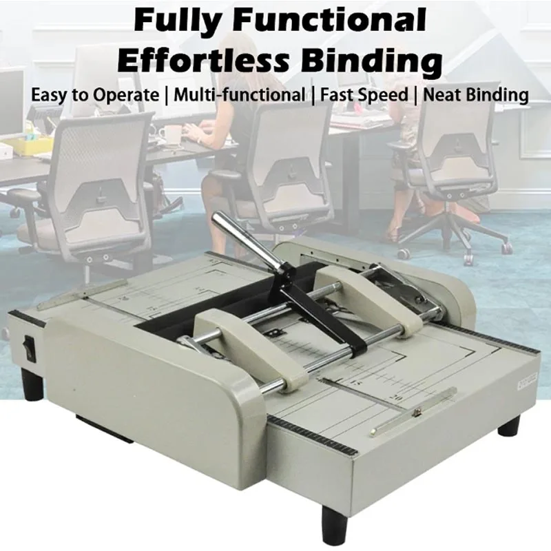 Format Manual Binding and Folding Machine A3 Booklet Riding Saddle Stapler Pamphlet Broshure Binding & Folding Machine 220V