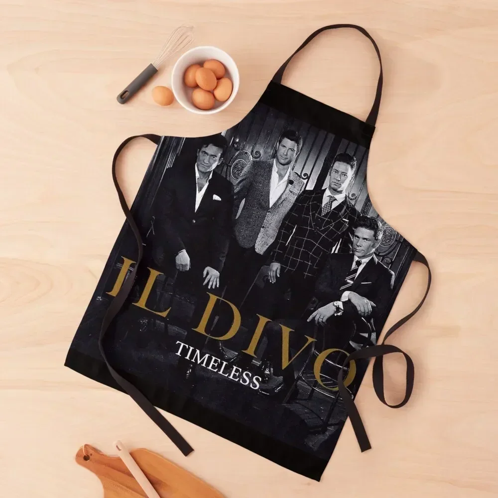 

Timeless by Il Divo Classic Music Apron for women with pocket Chef Uniform Woman For Men Costume Waiter Apron