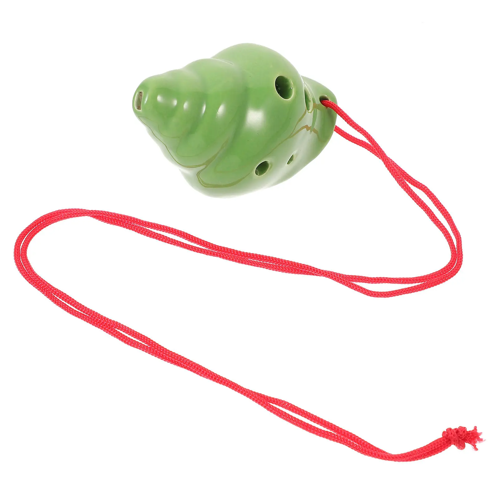 Ocarina de Cerámica Creativa de 6 Orificios con Forma de Concha, Instrumento de Viento para Principiantes, Instrumento Musical Portátil para Principiantes y