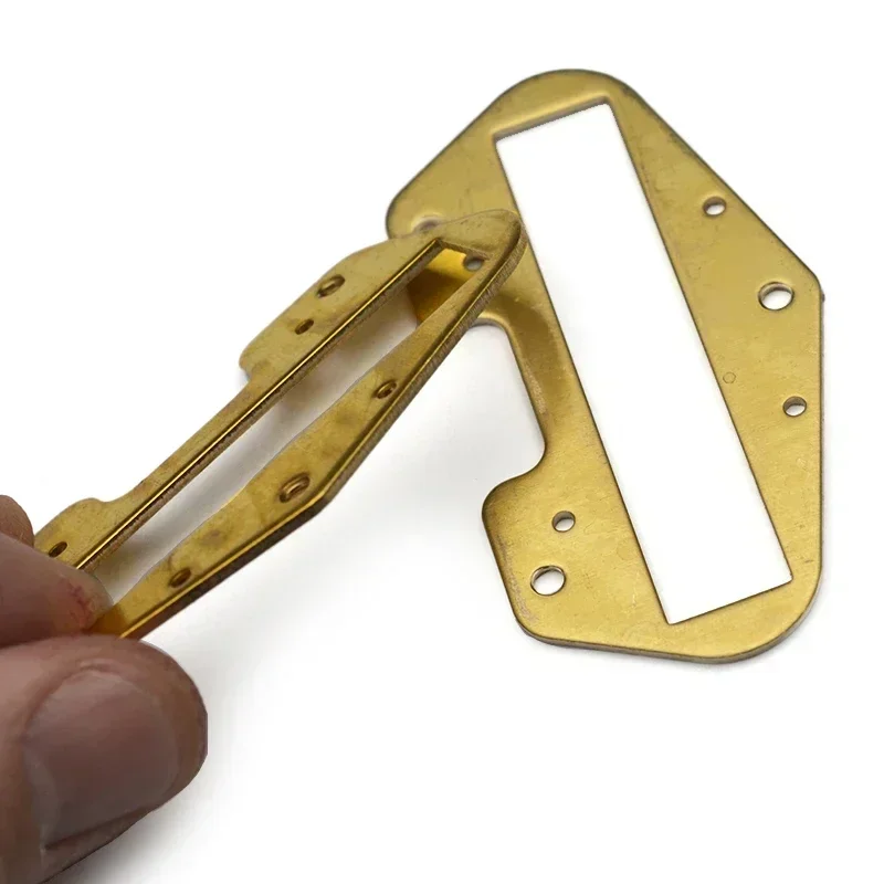 2Pcs Brass Pickup Baseplate for TL Bridge Pickup with Magnet Frame 61x12.2MM Guitar Pickup Baseplate Pickup Parts