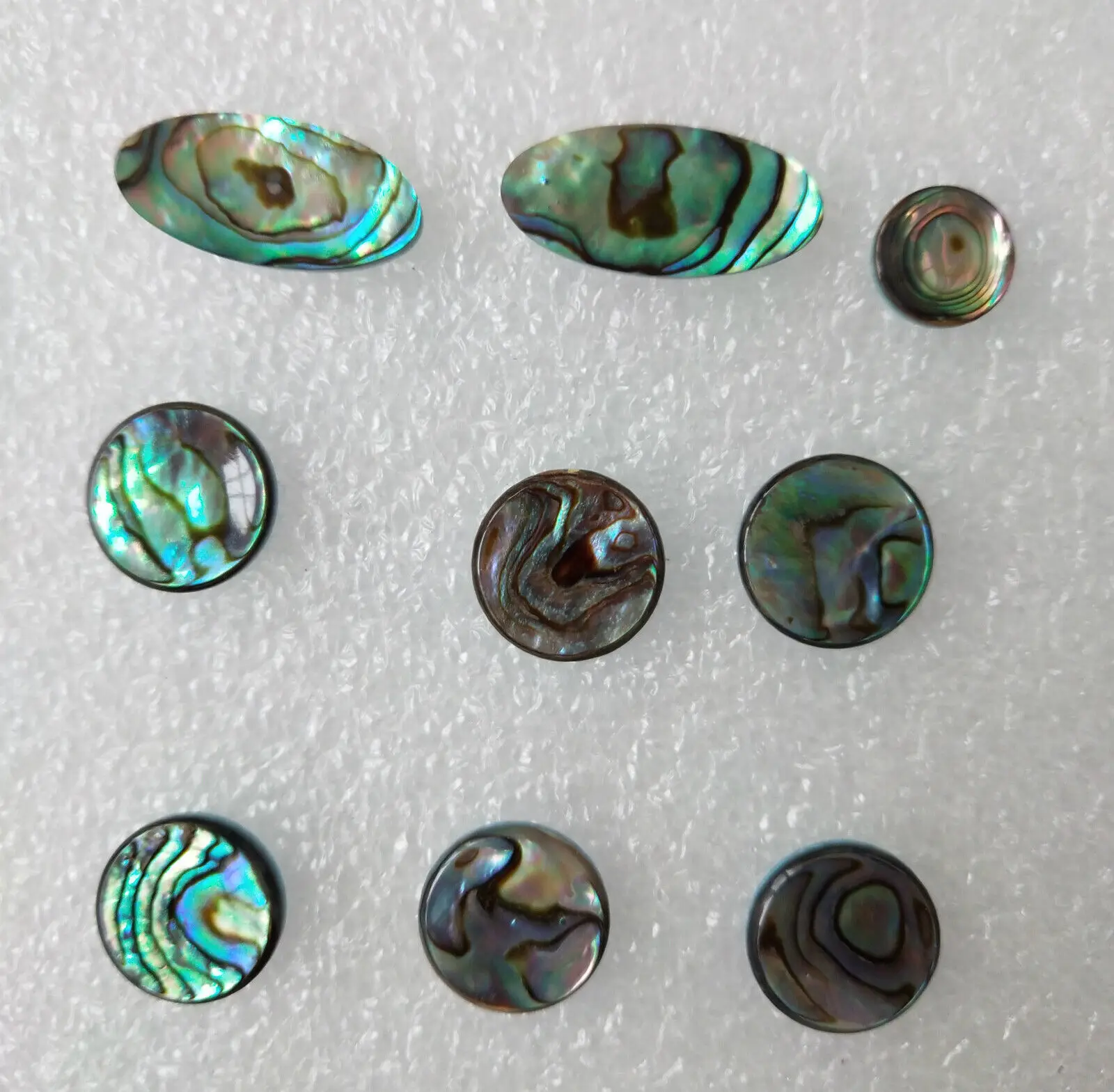 1 set =9 pcs Saxophone Real Mother of Pearl Key Buttons Inlays