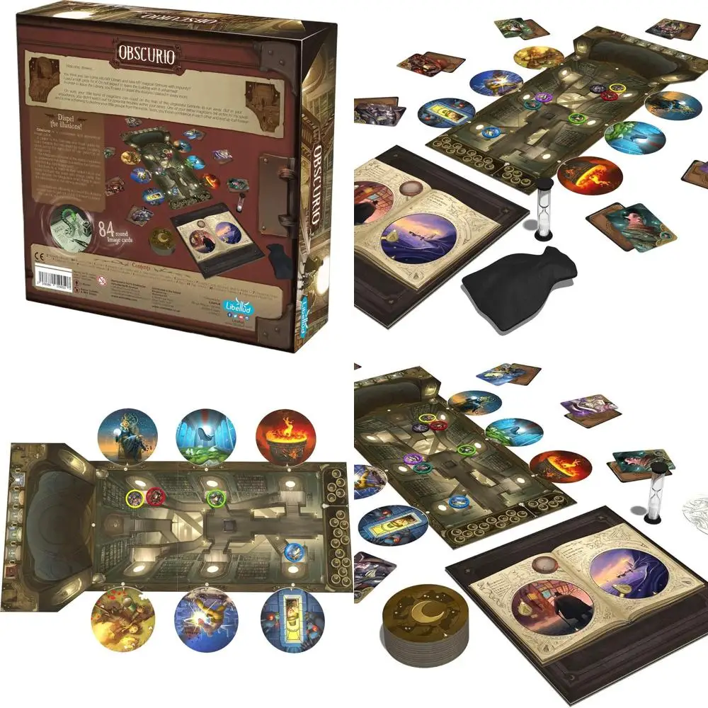 

Embark on a Magical Library Adventure: Obscurio, a Cooperative Game for Ages 10+, 2-8 Players, 45 Min Play