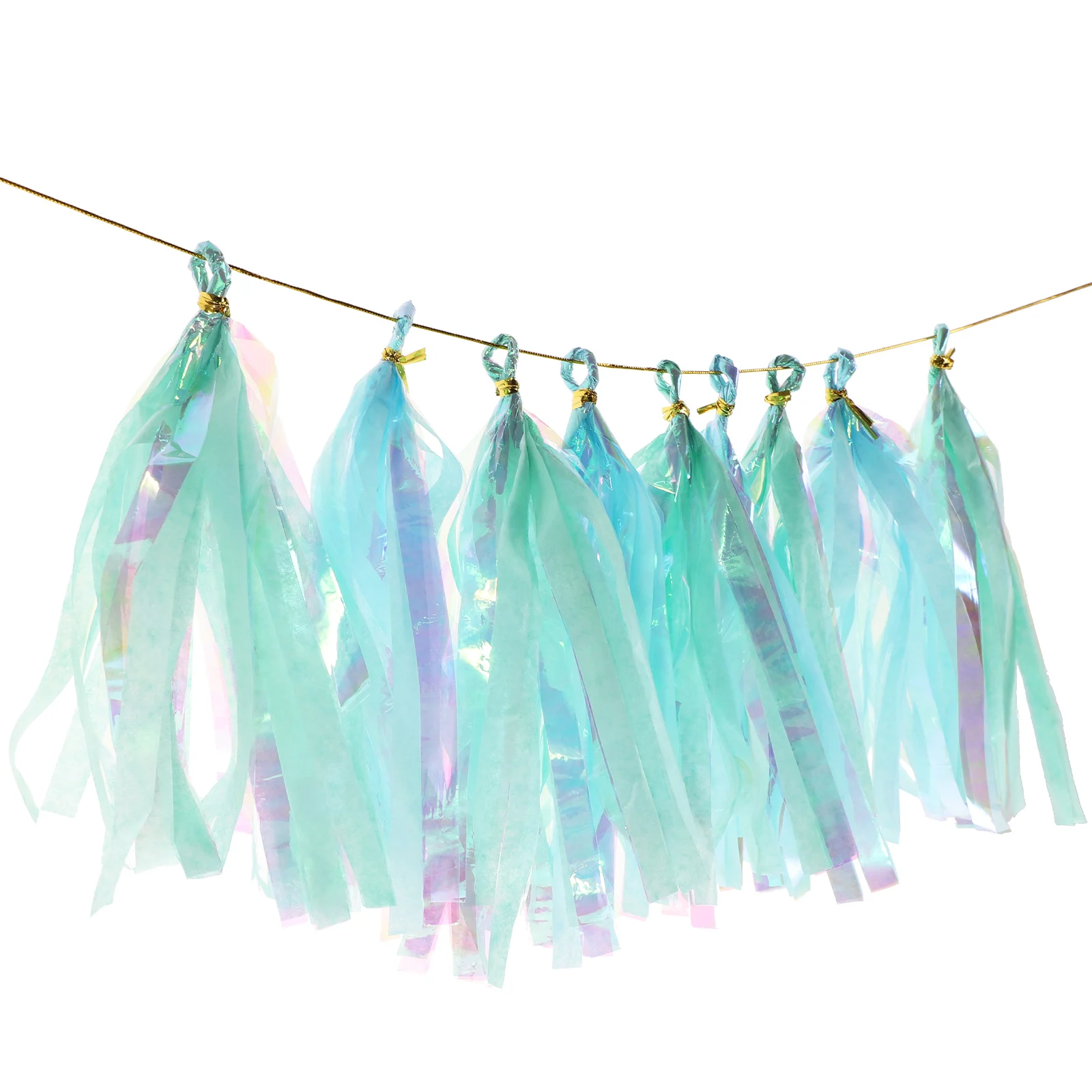 

Tassel Paper Blue Green Hanging Color Film Party Supplies Wedding Baby Tassel Hanging Decoration Shower Birthday Decorations