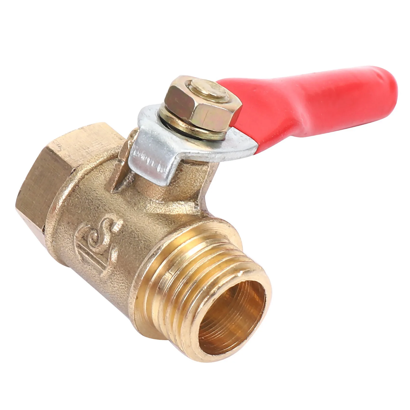 AA81-16PCS 1/4 Inch Heavy Duty Brass Ball Valve Shut Off Switch Male And Female NPT Thread Pipe Fitting