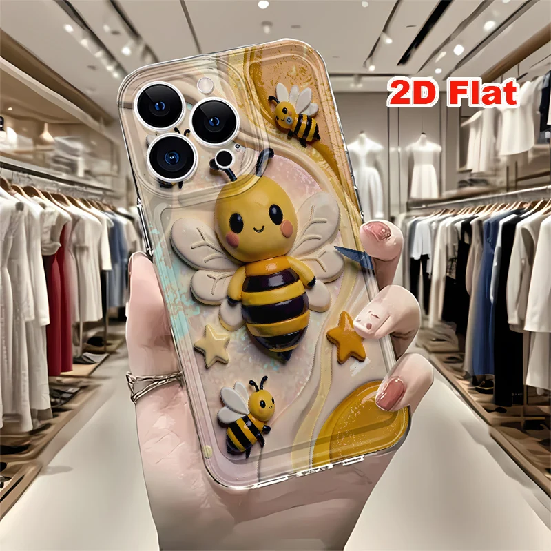 2D Flat Soft Silicone Phone Case For iPhone 17 Pro Max 16 18 Pro 13 11 15 14 Plus 12 17 16E 17Promax Shockproof Transparent Funda Cover