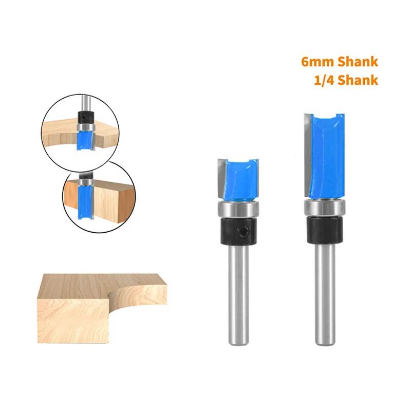 Double edged straight knife, made of tungsten steel material for edge trimming and electrical woodworking, with a handle diamete