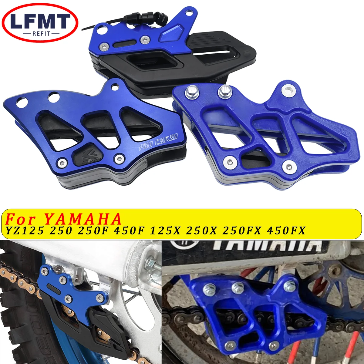 

For Yamaha YZ125 YZ250 YZ250F YZ450F YZ250FX YZ450FX WR250F WR450F YZ WR Motorcycle Chain Swingarm Chain Guide Slider Roller