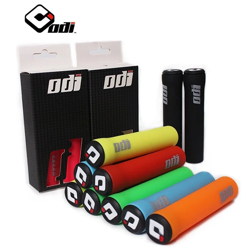 ODI MTB Handlebar Grips 1 Pair Silicone Road Mountain Bicycle-grips Shock-absorbing Soft Bike Handle Bar Grip Cycling Accessorie