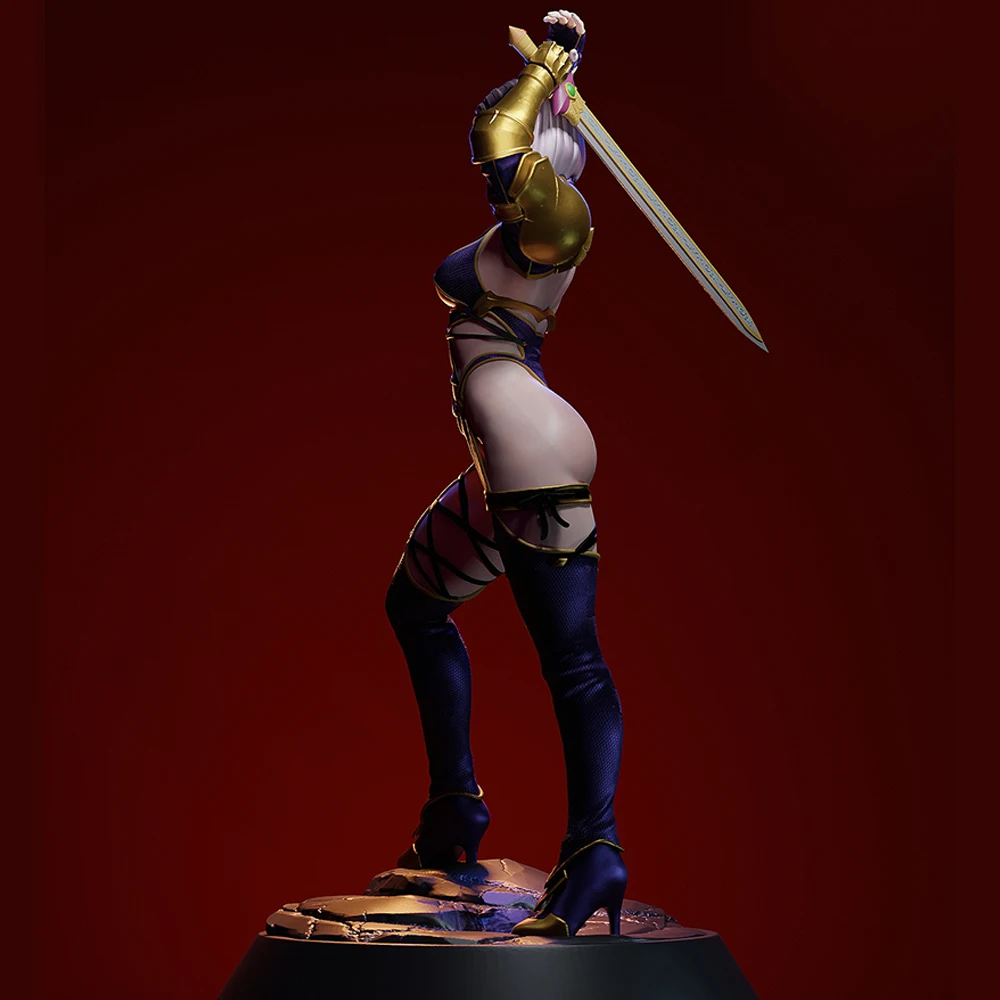 1/24 3D 프린팅 모델 키트 섹시 여성 전사 그레이 레진 조립 모델 키트 DIY 미니어처 감소 스태츄 미완성 키트 장난감