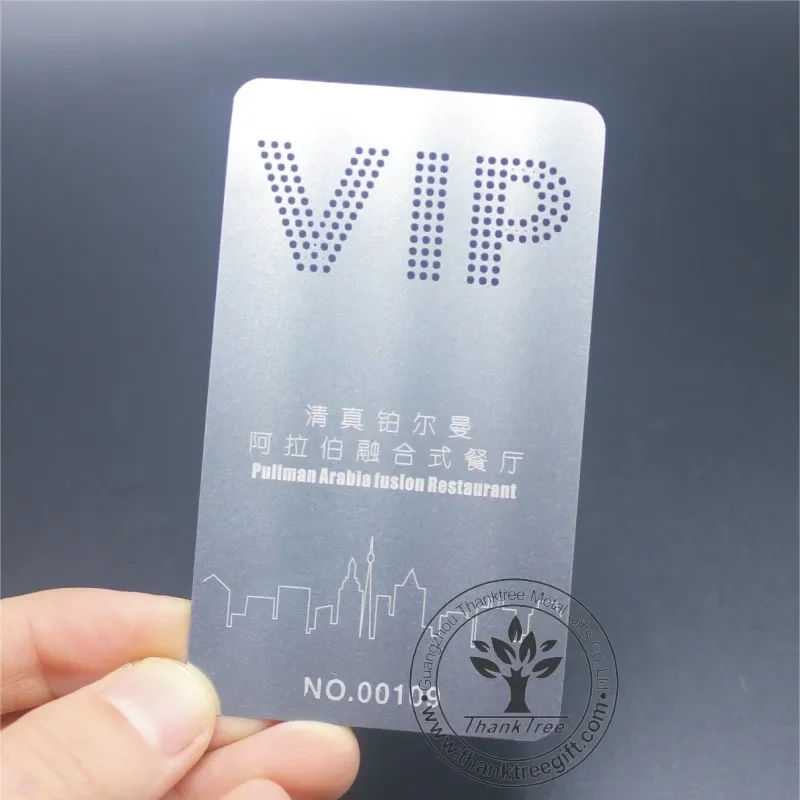 Custom Shape Stainless Steel Business Card Professional Custom Metallic Business VIP Cards Metal Name Cards